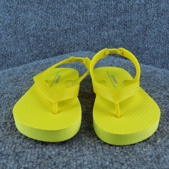 Old Navy Girls Flip Flop Shoes Yellow Synthetic‎ Pull On Size T 8 Medium - Picture 2 of 6
